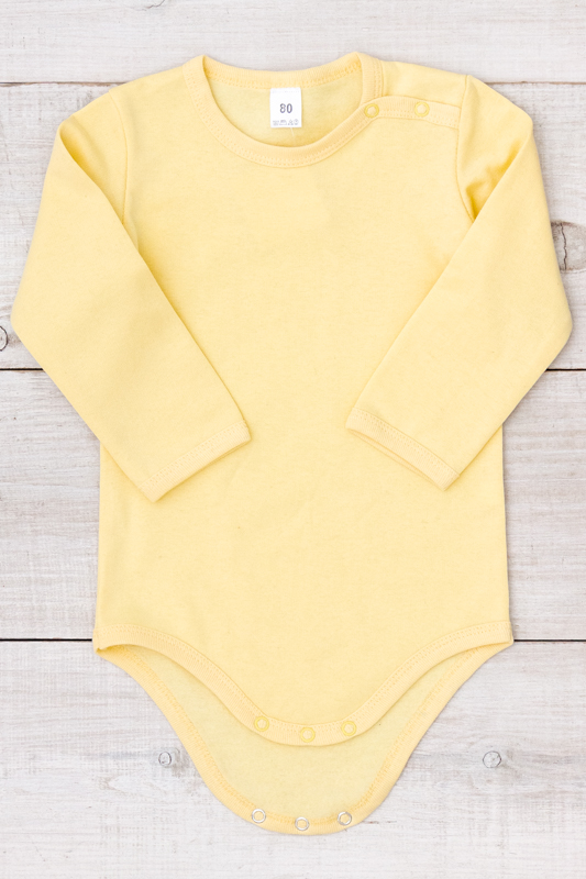 Боді ясельний для дівчинки (з довгим рукавом)